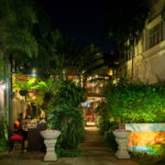 Atmosphere at recommended restaurant, Chanrey Tree, In Wat Bo in Siem Reap