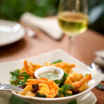 Food at recommended restaurant, Chanrey Tree, In Wat Bo in Siem Reap