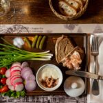 Food at le Cul de Sac restaurant in Siem Reap