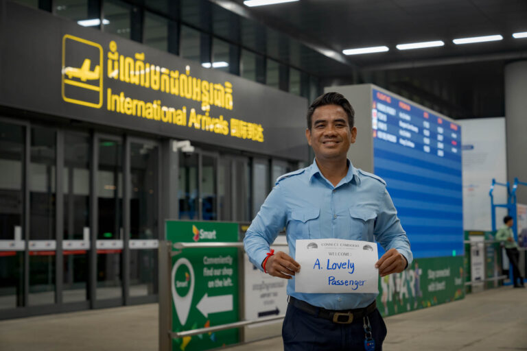 Driver and Car at Arrivals at Airport