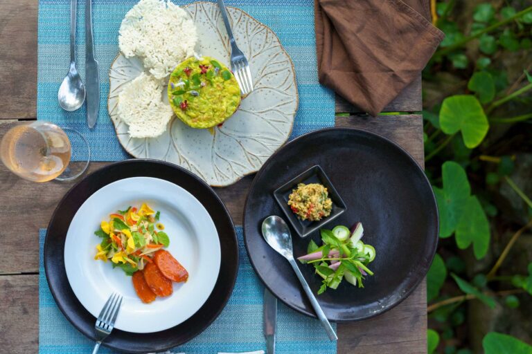 Food at recommended restaurant, Banlle, In Wat Bo in Siem Reap