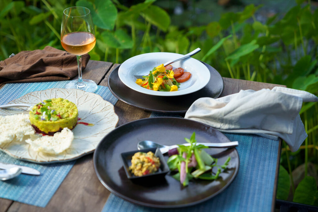 Food at recommended restaurant, Banlle, In Wat Bo in Siem Reap