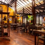 Atmosphere at recommended restaurant, Sugar Palm, In Wat Bo in Siem Reap