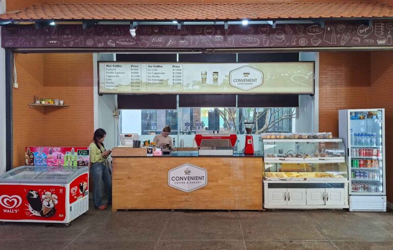 coffee shop at the Angkor Enterprise main ticket office