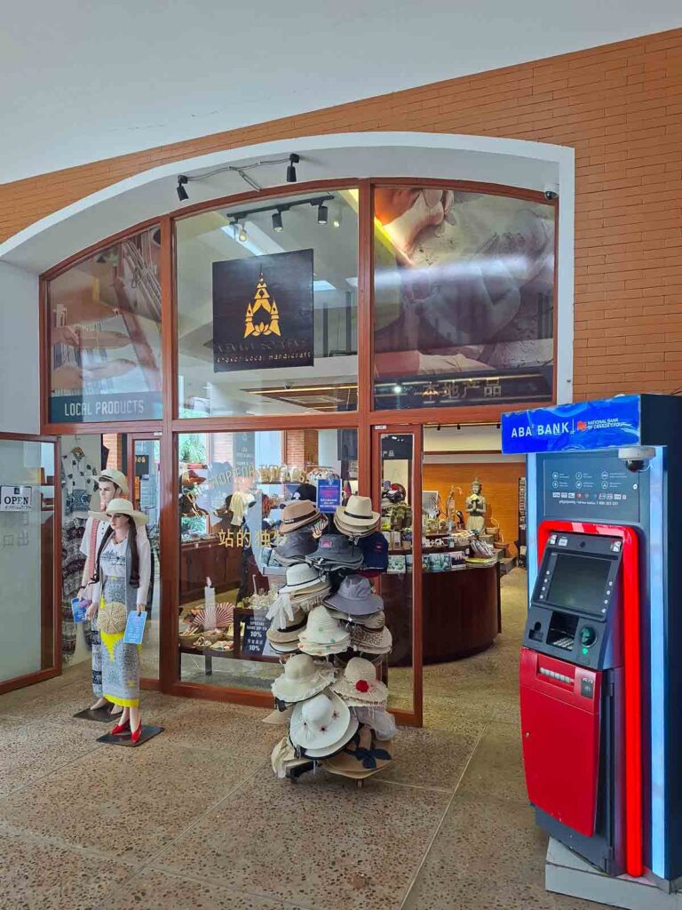ABA ATM and shop at Angkor Enterprise main ticket office