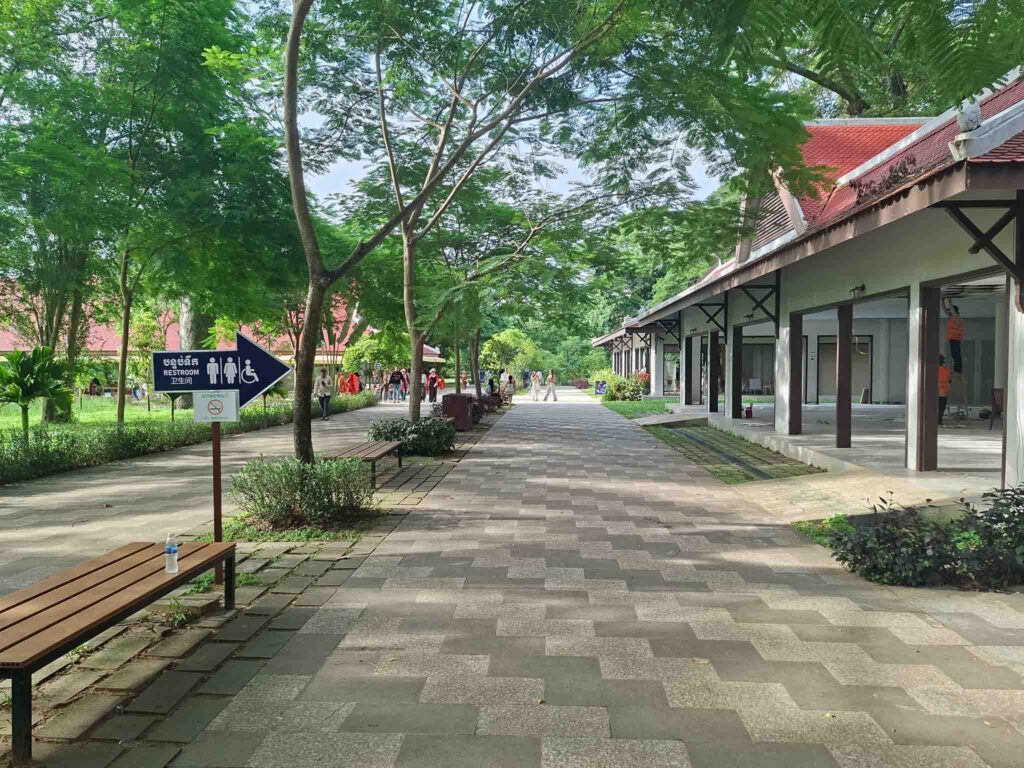 Angkor Parvis with disabled access restrooms