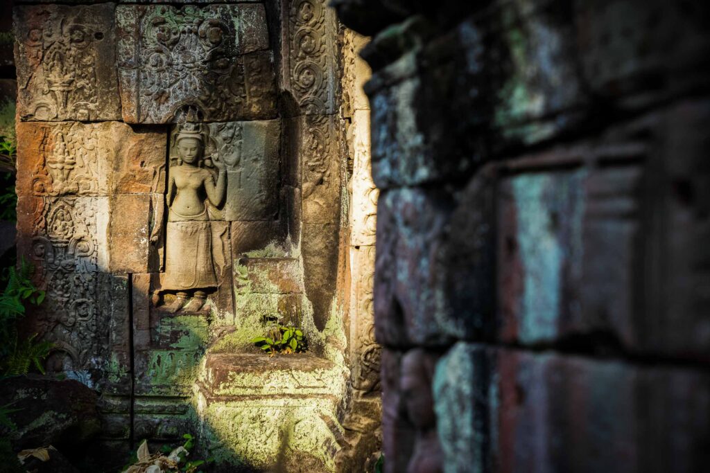 Preah Kahn temple carving